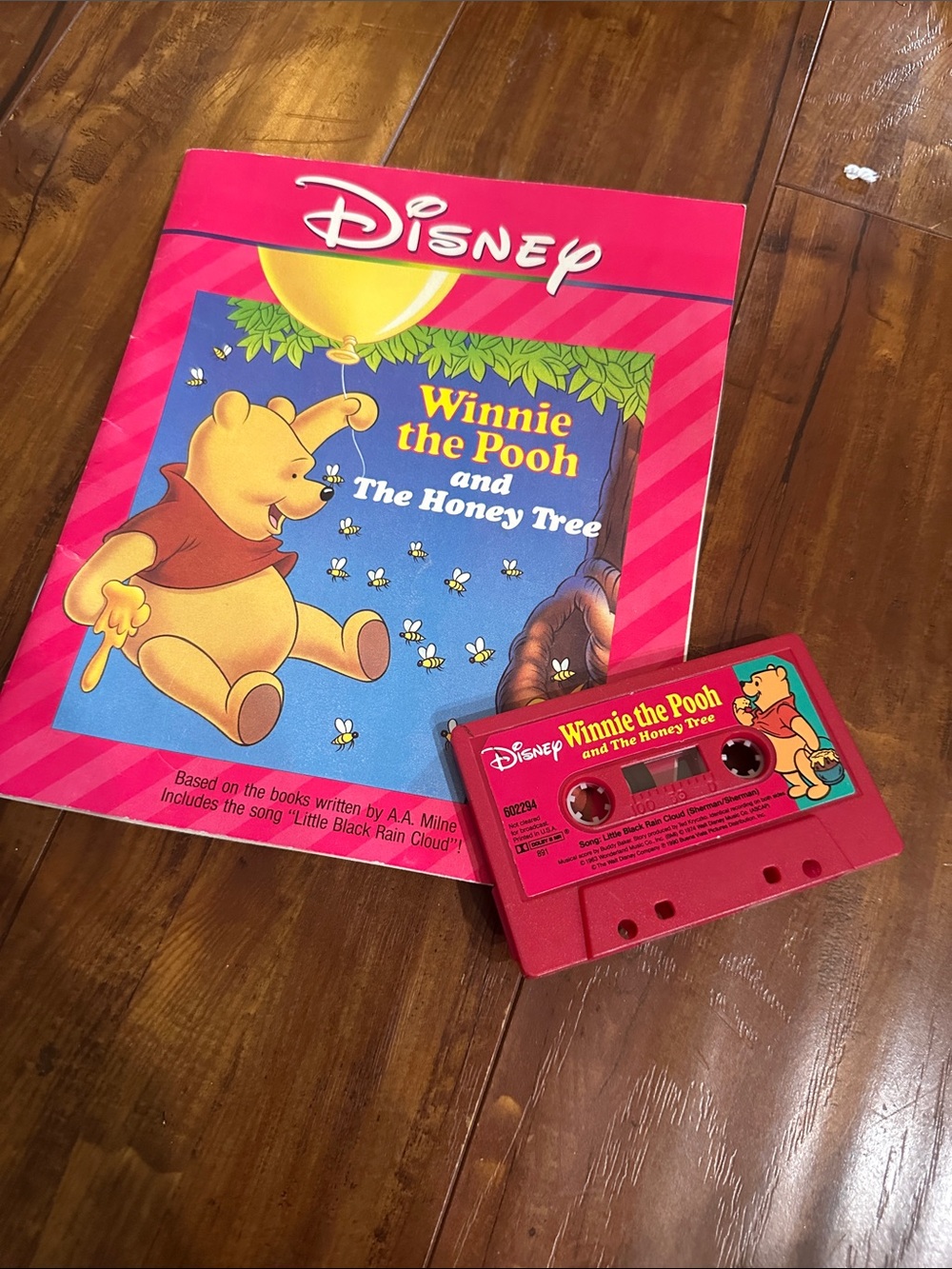 Vintage Disney Winnie the Pooh and the Honey Tree Book & Cassette Read Along